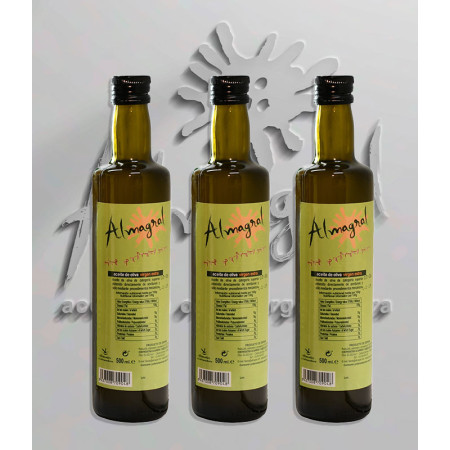 Estuche regalo AOVE Almagral · 3 botellas de 500 ml