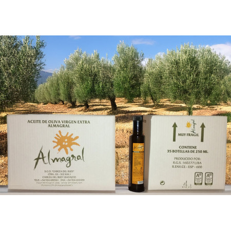 AOVE Almagral 250 ml · Caja de 35 botellas de aceite virgen extra
