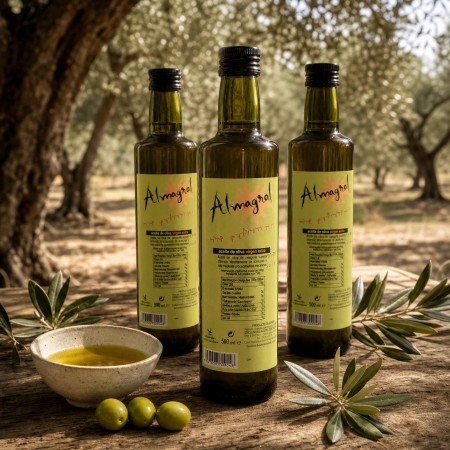 AOVE Almagral 500 ml · Caja de 12 botellas de aceite virgen extra