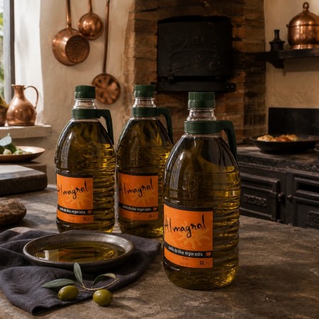 AOVE Almagral 2L · Aceite de oliva virgen extra en caja 12 l.
