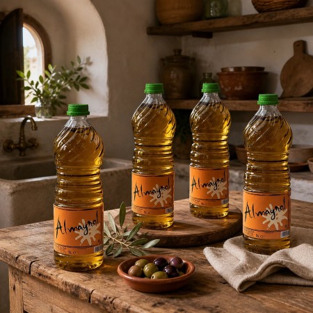AOVE Almagral 1L · Caja de 15 botellas de aceite virgen extra
